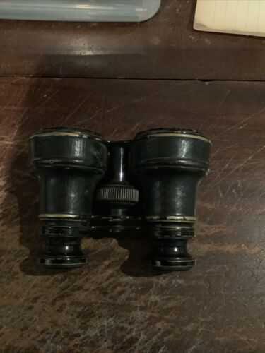 VINTAGE Small Pair of Brass and Metal Opera Glasses Binoculars theatre