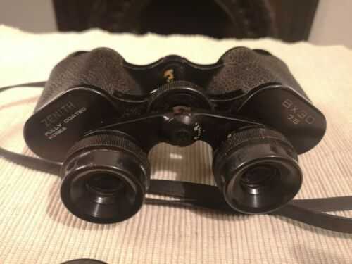 Zenith 8x30 7.5 Coated Binoculars Vintage