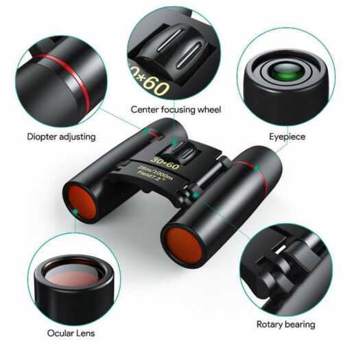 New Day Night Vision Binoculars 30 x 60 Zoom Outdoor Travel Folding Telescope UK