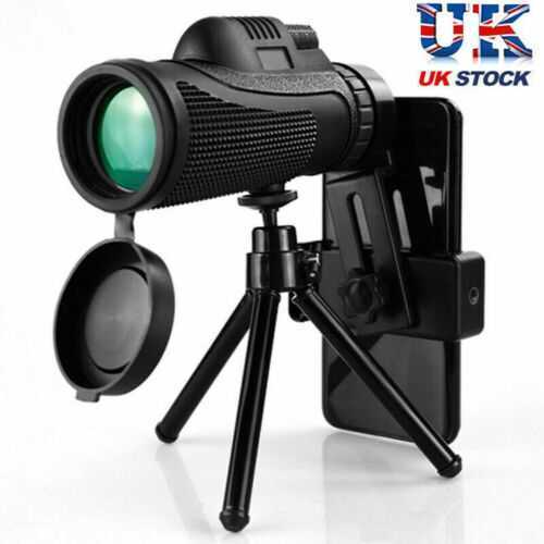 Monocular Telescope Phone Camera Zoom Starscope Hiking Hunting Tripod Full HD