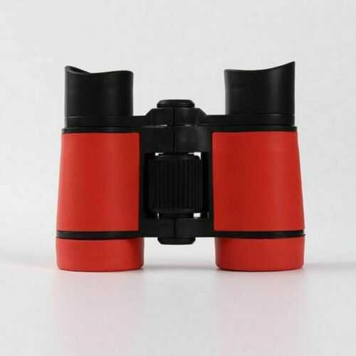 4x30 Children Red Binoculars Pocket Rubber Telescope For Kids Outdoor Games