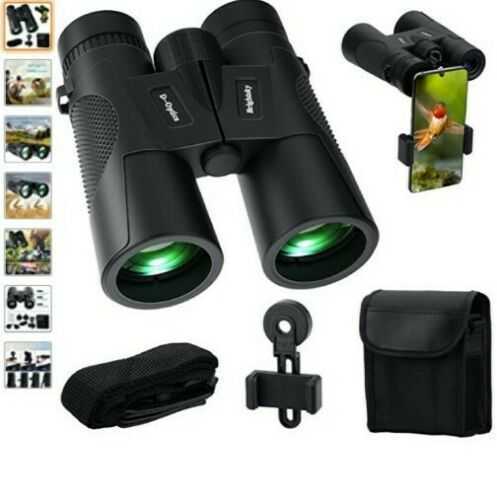 Binoculars for Adults,HONEYWHALE 12X42 High Power Compact Binoculars for Bird...