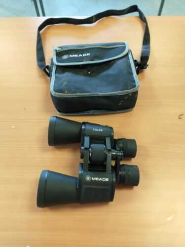 Meade 10x50 Black Binoculars With Case