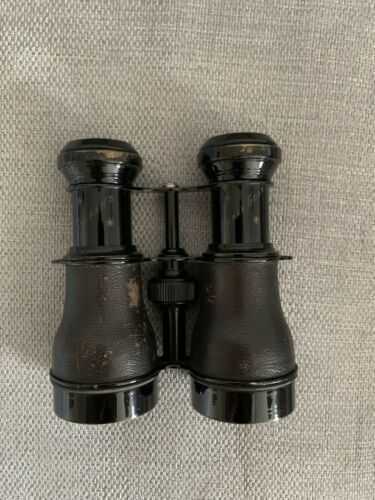 Fabulous Vintage Sarans Armee Glass Binoculars With Original Case