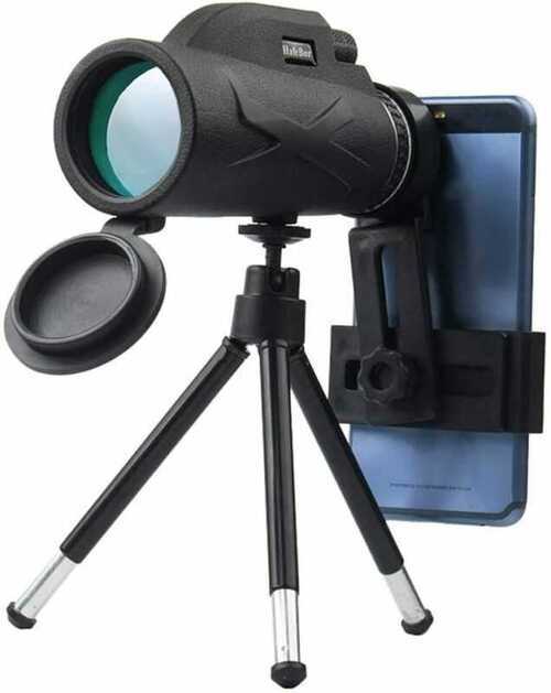 80x100 High Definition Monocular Telescope and Aluminum Alloy Black