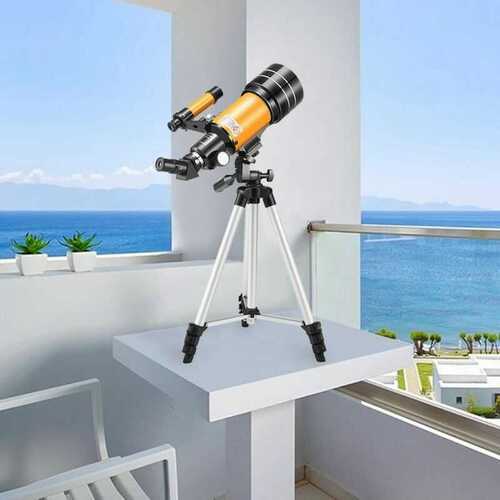 70mm Astronomical  Telescope Refractive Eyepieces Tripod Kids Beginners Starry