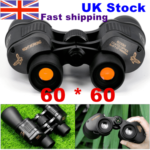 60x60 Zoom Binoculars Optics Hunting Camping Telescope Watching Match/ Birds GI