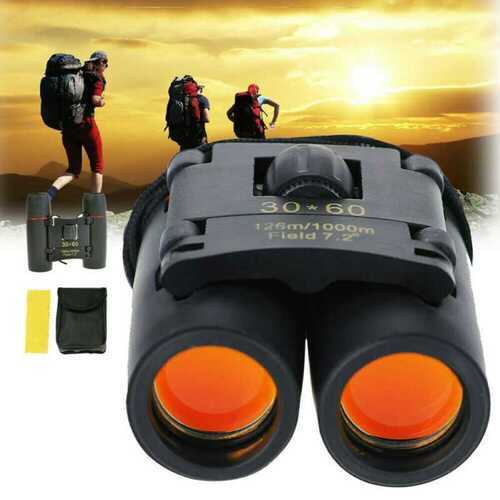 30 x 60 Zoom Compact Binoculars Day and Night Vision Telescope w/Pouch Protable UK