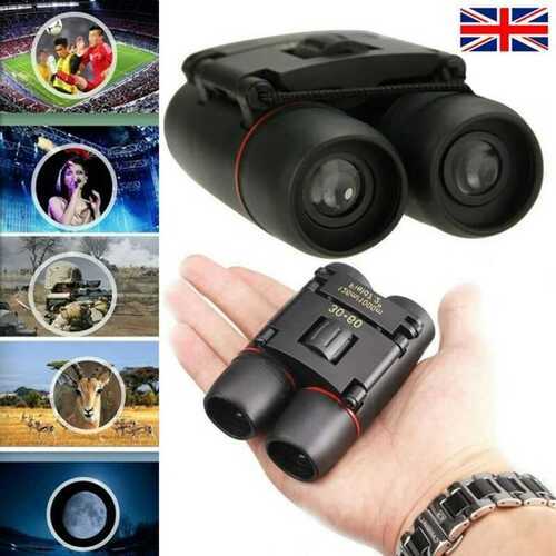 30x60 Mini Portable HD Binocular Outdoor Telescope Camping Hunting Birding - UK