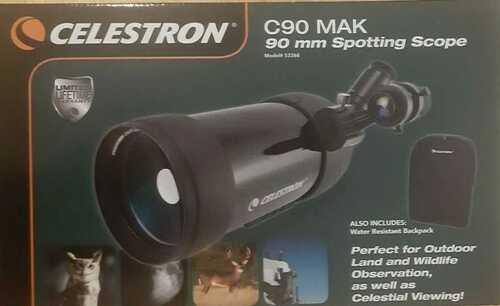 Celestron 52268 C90 Mak Spotting Scope - Black