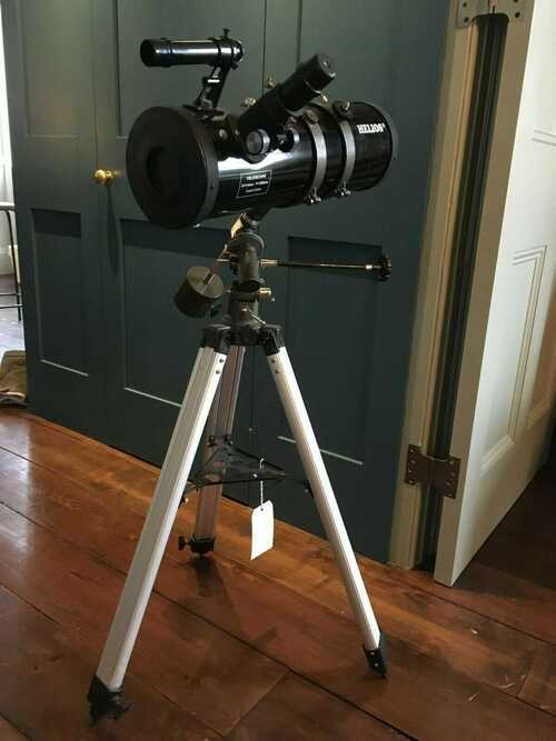 HELIOS Mounted Telescope - used, black