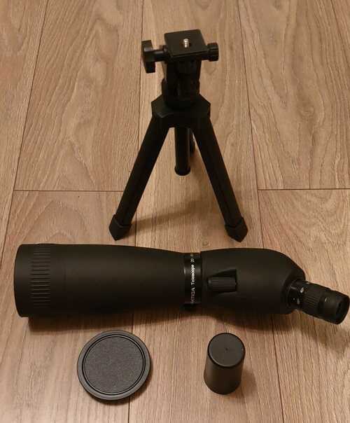 Praktica Hydan 20-60x77 Spotting Scope - Black - with tripod and shoulder case