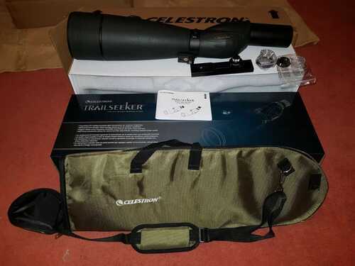 CELESTRON TRAILSEEKER SPOTTING SCOPE (MODEL No 52335)100mm 22-67MM +ACCESSORIES