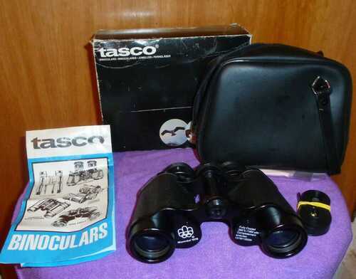 1976 OLYMPICS TASCO 8X30 porro binoculars with case.