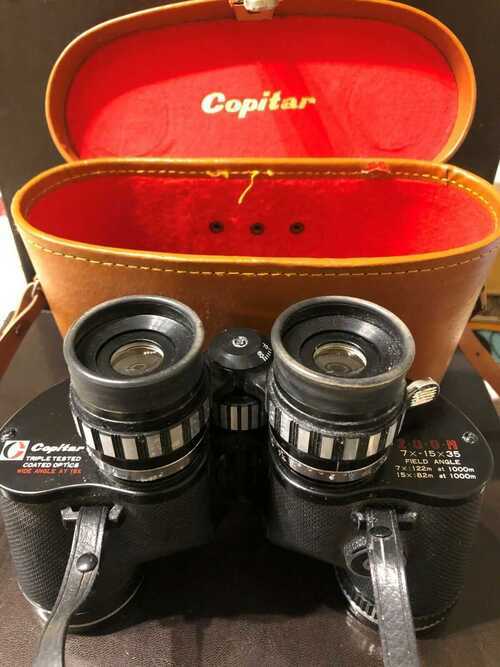 Vintage Copitar Binoculars 7 x -15 x 35 Field Angle