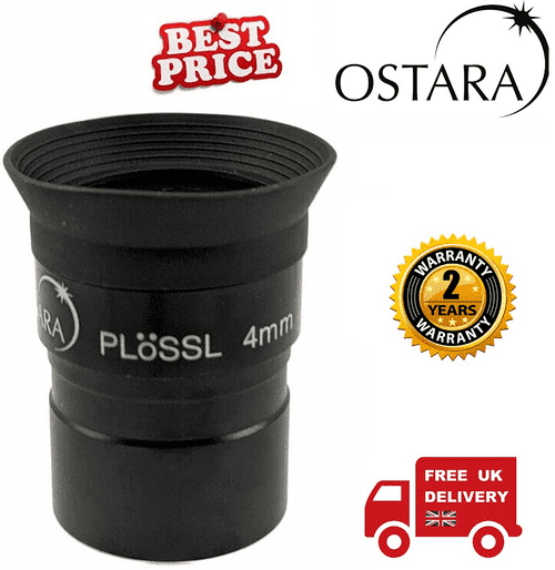 Ostara 4mm Plossl Eyepiece 1.25inch FOR Astronomical Telescope (UK Stock)