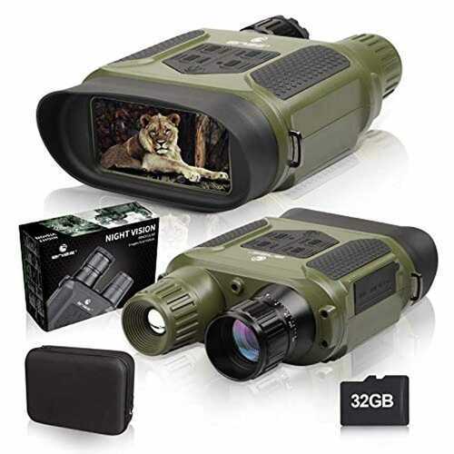 BNISE Digital Night Vision Binoculars for Adults - 1300FT/400M Hunting Camera Ni