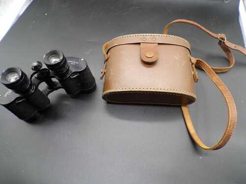 Vintage Dollond  London Imperial  8x30 Binoculars No 124050 with leather case