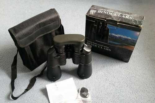 DRW 10x50 Binoculars with case - Multi coated opties - Boxed