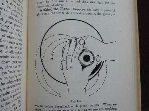 1938 RARE BOOK LENS MANUFACTURE AT HOME FOR TELESCOPES GLASS BINOCULARS PRISMS