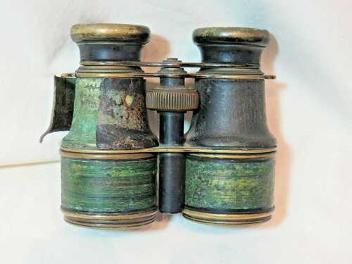 Vintage Brass Small Field Binoculars. For Reconditioning.