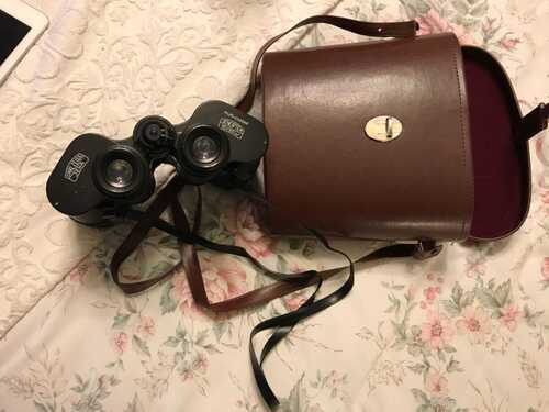 Vintage Carl Zeiss 10x50w multi-coated Binoculars  Jena Jenoptem c/w case