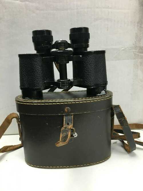 Vintage Aquilus 8 x 25 Binoculars and Case - Made in France 56/64/72