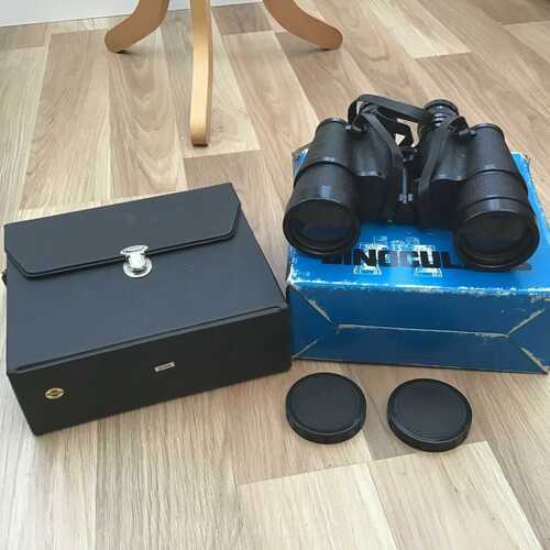 VINTAGE REGENT BINOCULARS REGENT 7X50ZCF IN PRISTINE CONDITION CASED and BOXED