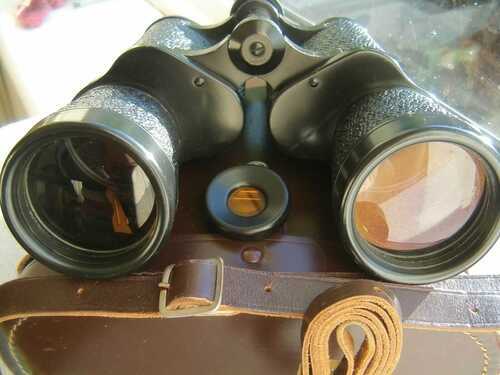 USSR Zomz 6n61 Binocular 7x50 BAK4 prisms-Nice Leather Case,4 filters ,2 Straps