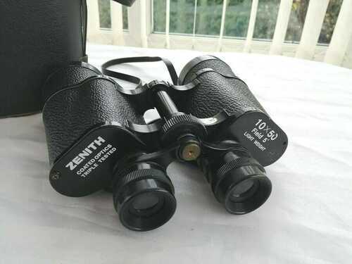 Vintage Zenith 10 x 50 Lightweight Binoculars-Triple Tested Coated Optics-Case