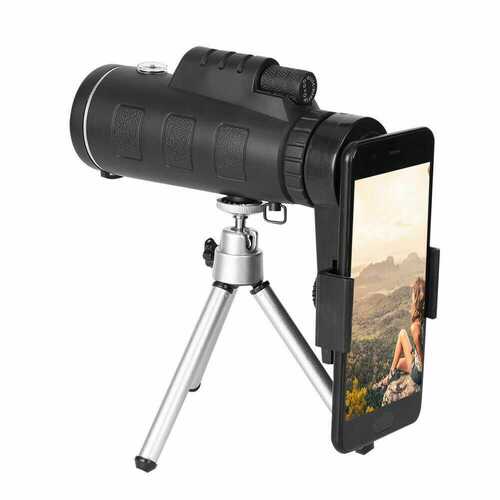 40X60 Portable Super HD Vision Zoom Monocular Telescope + Tripod Waterproof