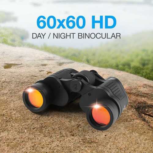 Day/Night HD Hunting Binoculars 60x60 5-3000M Waterproof Telescopes Coordinates