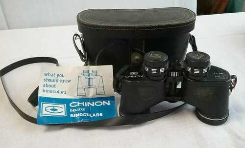 Chinon binoculars J-E7 J-B101 With Case 7x35 extra wide angle no.32335