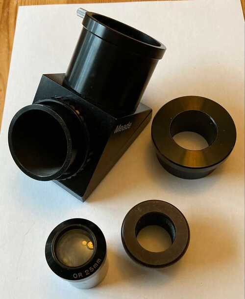 Meade telescope diagonal, OR 25mm eyepiece and adaptors