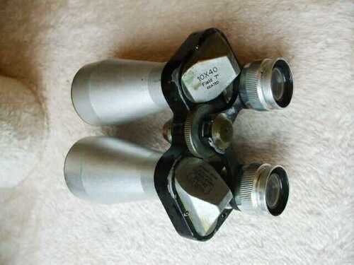 Vintage Bisley Deluxe Binoculars Field Glasses 10 X 40