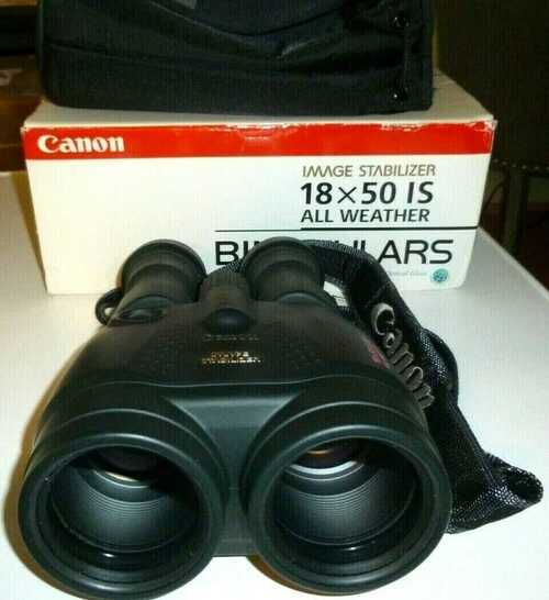 Canon Image Stabiliser 18 x 50 IS all weather binoculars very good working condi