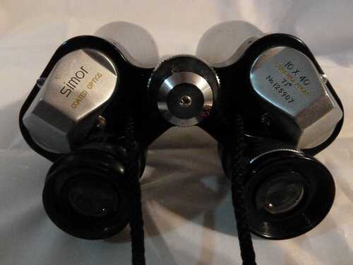 VINTAGE SUPER QUALITY SIMOR BINOCULARS 10 x 40 EXTRA WIDE ANGLE IN CASE