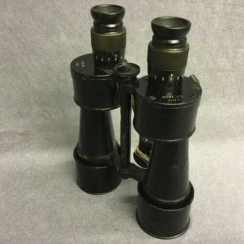 Leitz Military D.F.7x50 binocular. RARE!! WW1. Ser No 085.Eagle stamp.Excellent