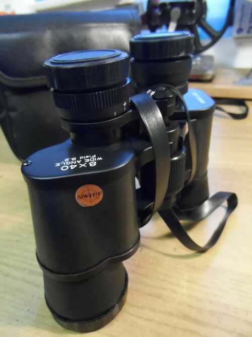 Binoculars, Swift Stadium, 8X40mm Wide Angle, 8.2 degree field.