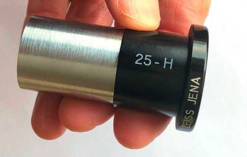 Carl Zeiss Jena 25mm Huygens H-25 Eyepiece