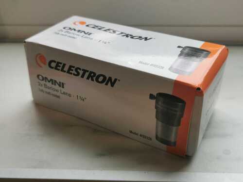 Celestron Omni 2x Barlow Lens 1.25 Inch 1 1/4  Telescope Magnifier 93326