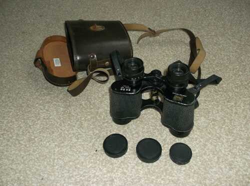 Vintage Lizars Lomond 8 x 30 Field Binoculars in Original Leather Case