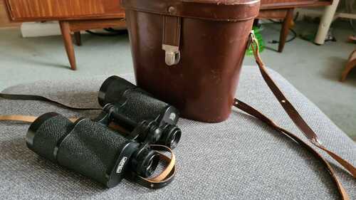 Carl Zeiss Jena DDR Jenoptem 10 x 50 W Multi Coated Binoculars and original Case