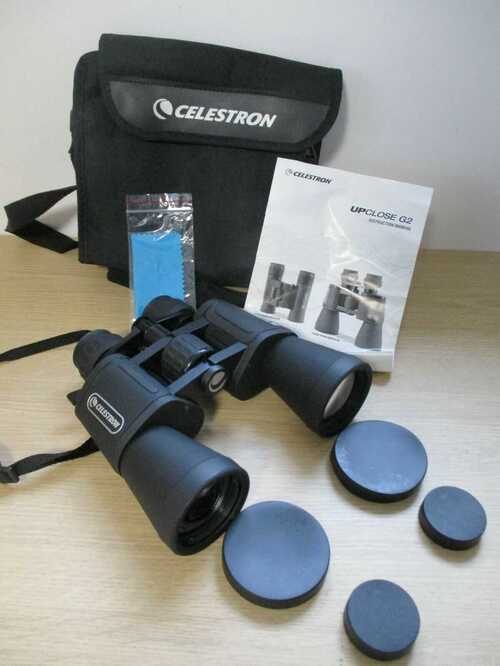 Celestron UpClose G2 10-30x50 Zoom Porro Binoculars with accessories {J}