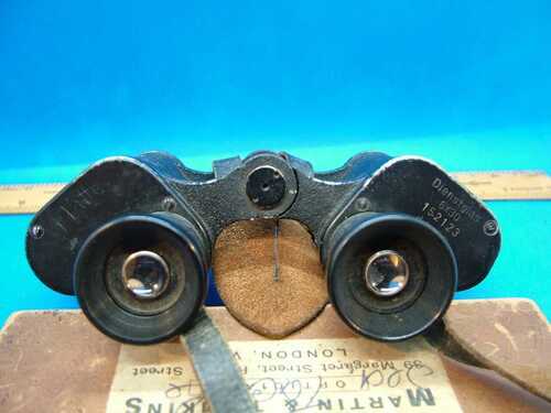 Vintage WWII, ddx, Voigtlander, Dienstglas, 6x 30 Binoculars with Lens Cover.