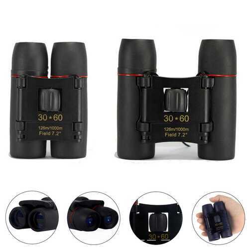 30 x 60 Zoom Mini Foldable Compact for Binoculars Telescopes Day Clear Image