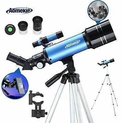 Aomekie Telescopes for Kids 70/400 Astronomical Telescope with Adjustable Tripod