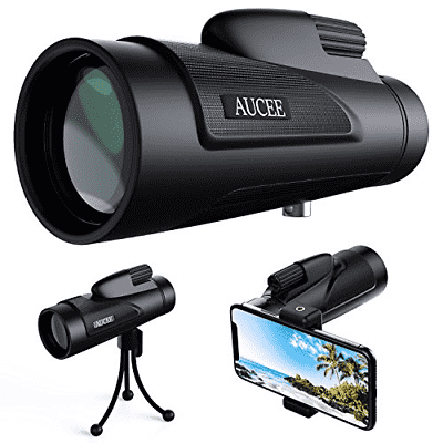 12x50 Monocular Telescope for Adults, AUCEE HD High Power Bak4 Prism Monocular