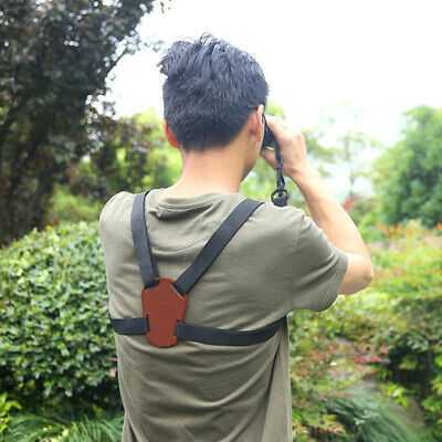 X Shaped Chest Harness Shoulder Elastic Black Adjustable Carrier Binocular UK