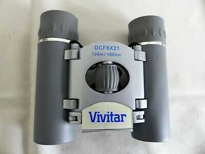 VIVITAR DCF8X21 POCKET BINOCULARS-CLASSIC SERIES WITH FITTED CASE- ACCESORIES